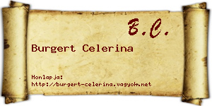 Burgert Celerina névjegykártya